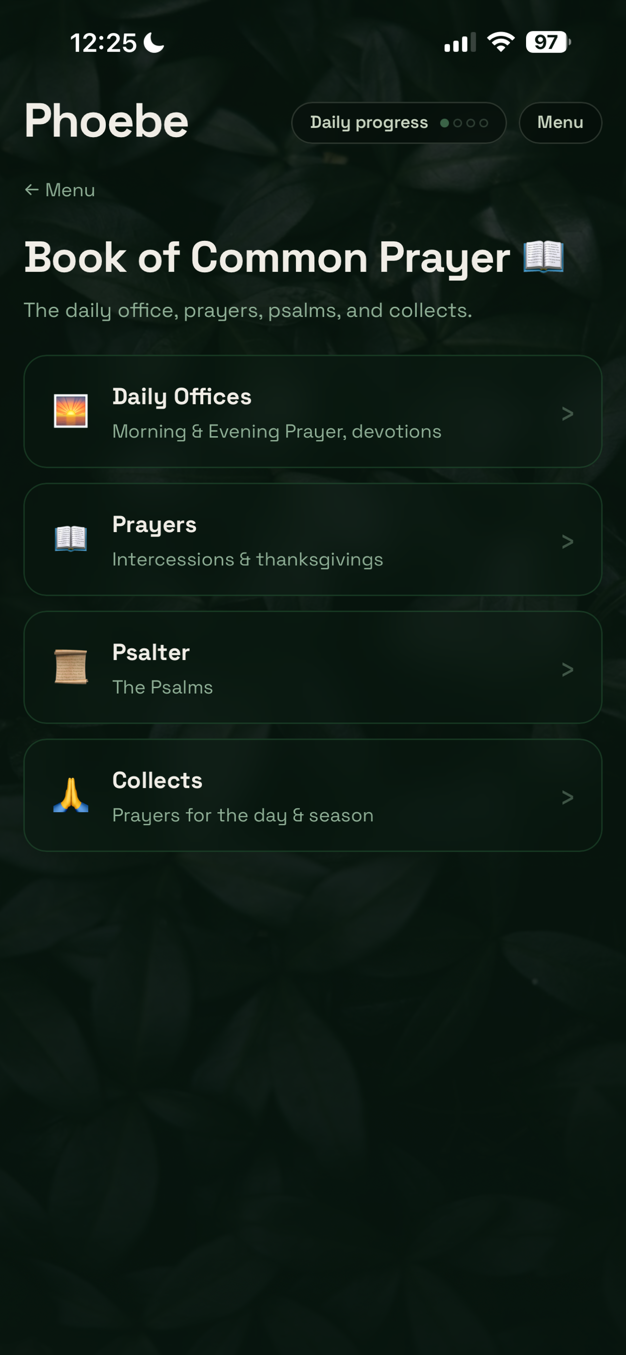Phoebe: Daily Prayer screenshot 5