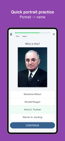 US Presidents Trainer iPhone screenshot