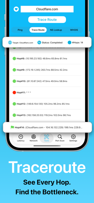 Pingers - Ping & Latency Check Screenshot 8 of 9