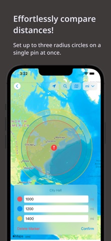 Radius On Map: Draw Circles Screenshot 2 of 4