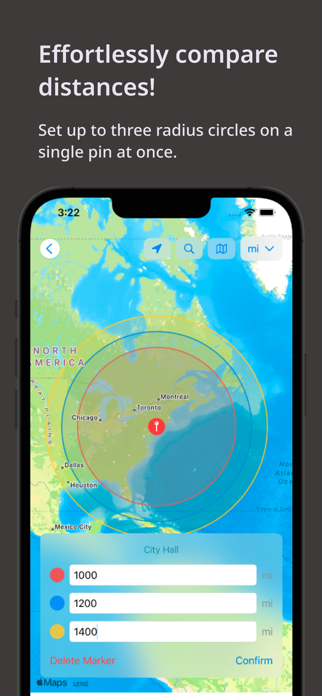 Radius On Map: Draw Circles Screenshot 2 of 4