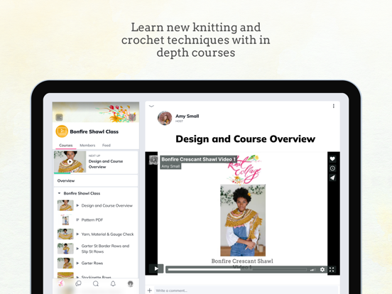 Knit Collage iPad screenshot 1 - Education app
