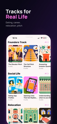Wispy: Speak Real English iPhone screenshot