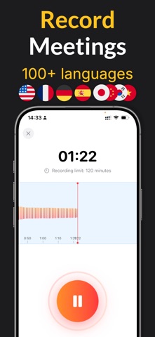 Fast Rekap - AI Meeting Notes iPhone screenshot 1