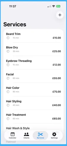 Salon Appointments Screenshot 2