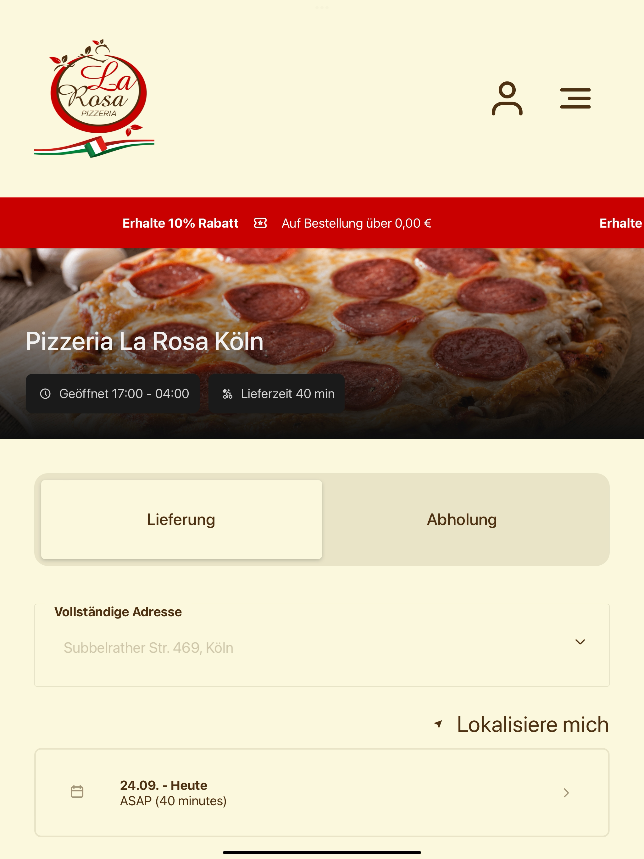 Pizzeria La Rosa DE