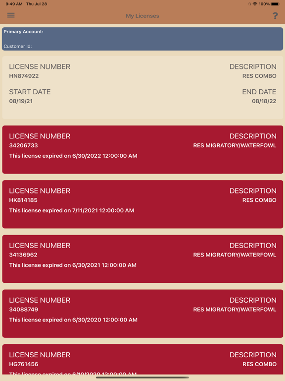 App screenshot