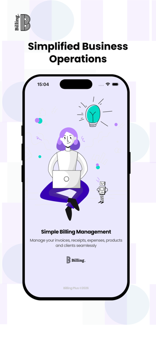 Billing Plus - Invoice,Receipt Screenshot 1 of 10