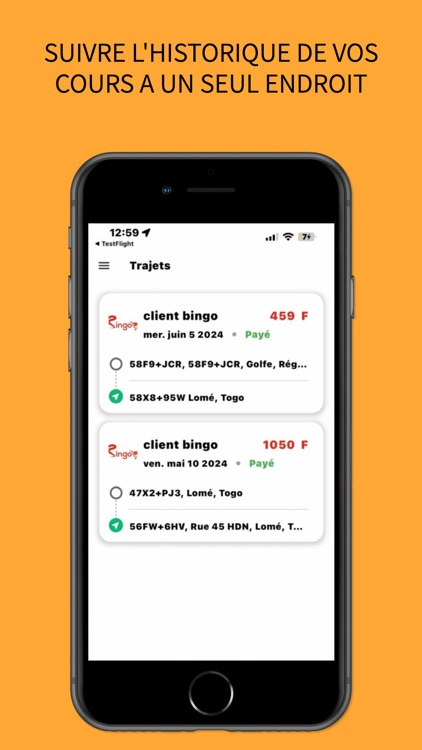 Bingo Driver Livraison Taxi