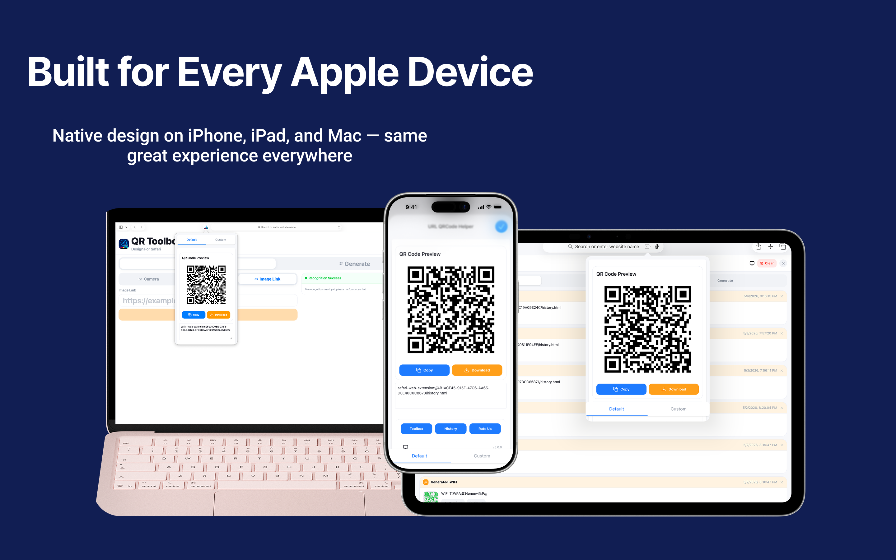 URL QRCode Helper-for Safari