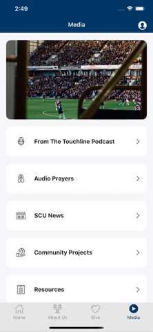 Soccer Chaplains United app screenshot