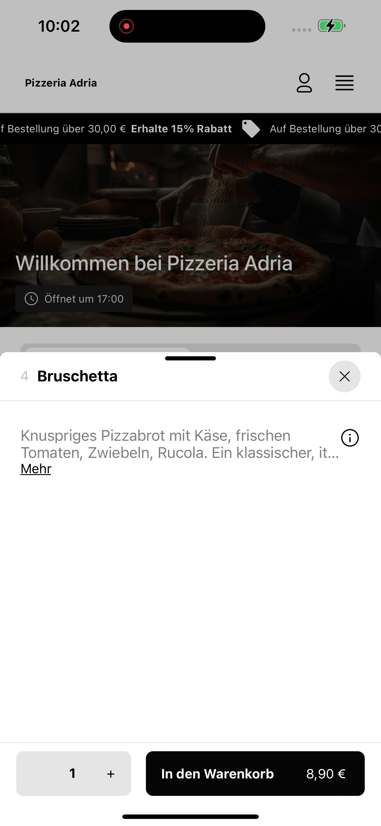 Pizzeria Adria DE screenshot 8