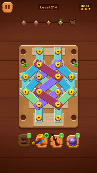 Nuts Bolts Wood Puzzle Games Screenshot