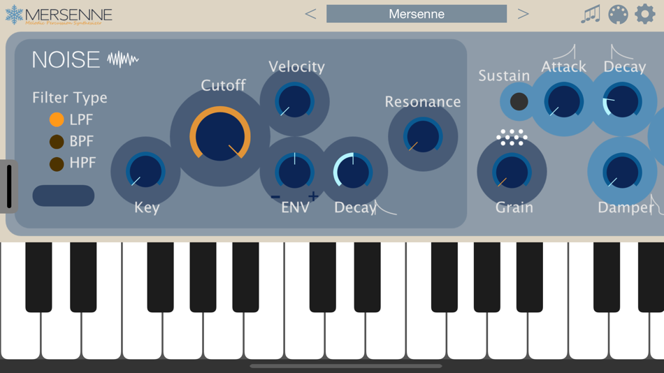 #3. Mersenne - AUv3 Plug-in Synth (iOS) 由: iceWorks, Inc.
