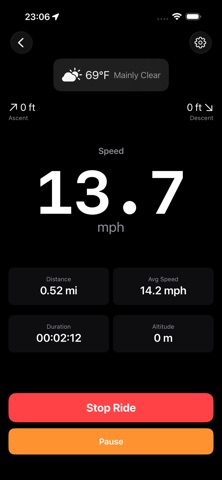 Ensita Bike Computer screenshot