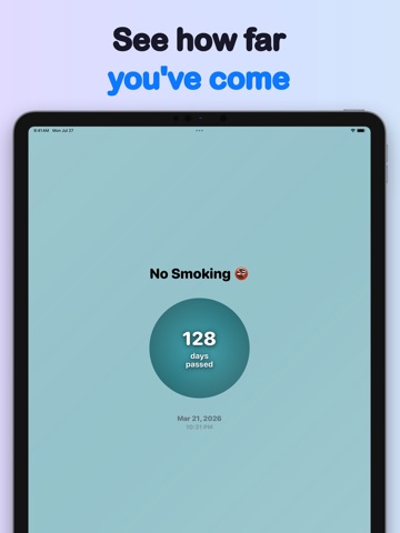 Countdown Calendar: TimeFeel iPad screenshot