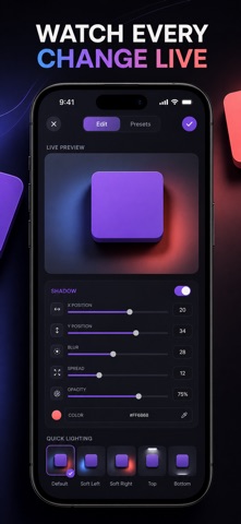 Box Shadow CSS 阴影生成器 前端代码工具 screenshot