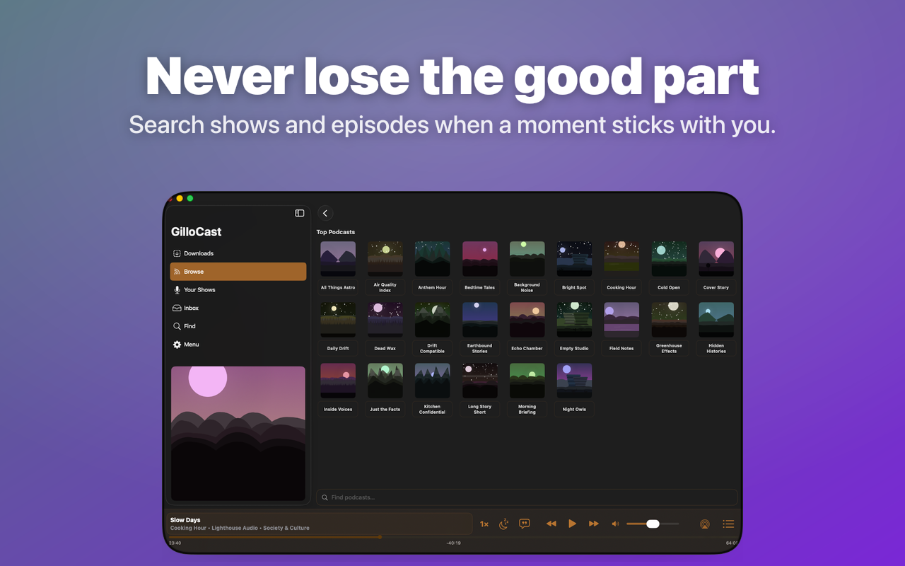 GilloCast: Podcasts and Shows screenshot 29