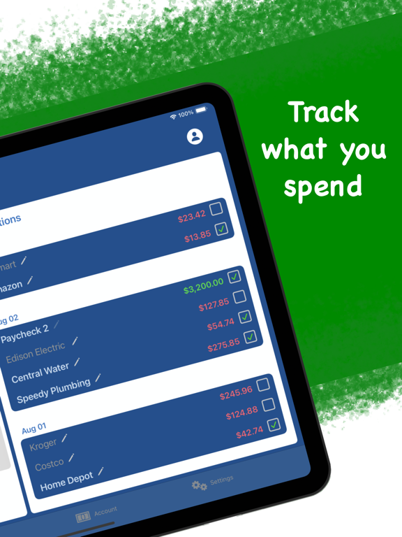 EnvelopePlus iPad screenshot 2 - Finance app