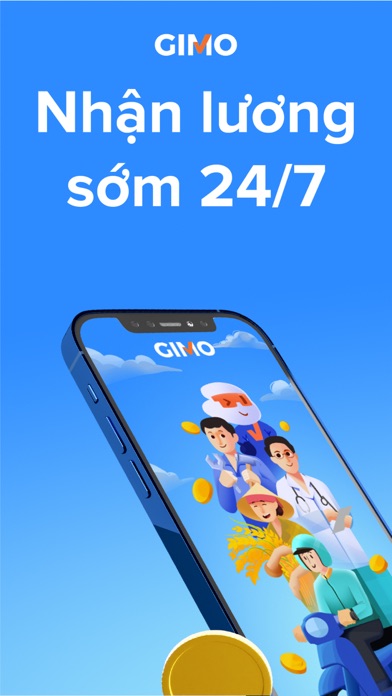 GIMO - Nhận lương sớm 24/7 Screenshot