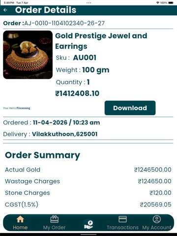 App screenshot