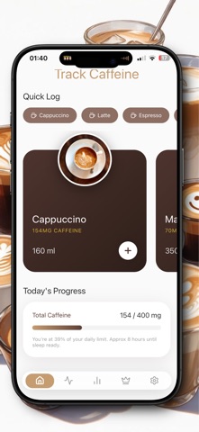 CaffeineTrack - Coffee Journal screenshot