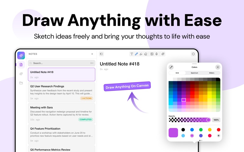 Notis : AI Note Taking App iPhone screenshot