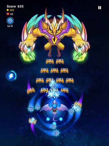Dragon Wings: RPG Shoot 'em up iPad screenshot