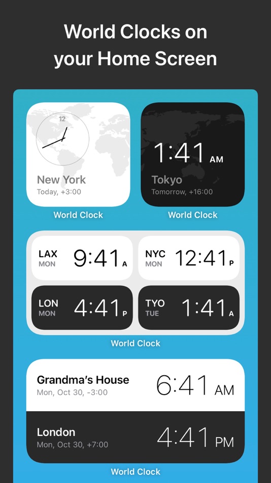 World Clock Time Zone Widgets - 1.18.2 - (macOS)