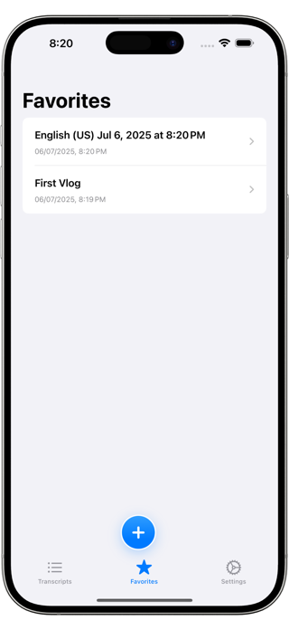 AI Transcriber: Speech Text Screenshot 2 of 4