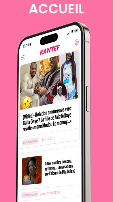 Kawtef: Buzz & actu au Sénégal Screenshot