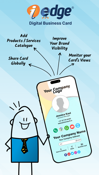 iEdge Digital Business Cards Screenshot