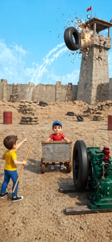 Tire Launcher  - Physics Fun iPhone screenshot