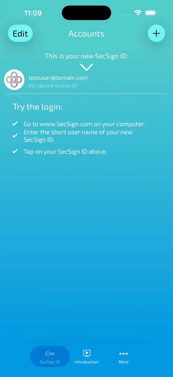 Screenshot #1 pour SecSign ID