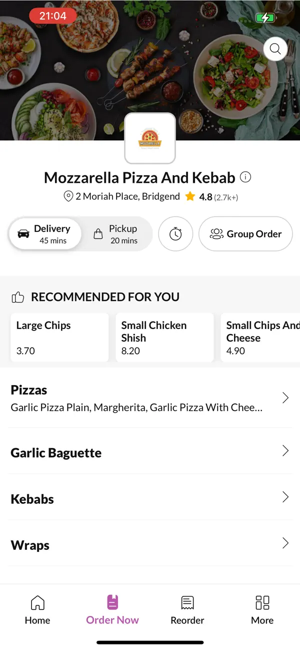 Screenshot #2 pour Mozzarella Pizza And Kebab,