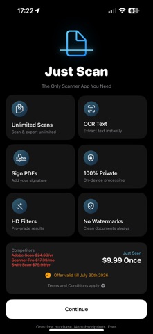 Just Scan screenshot