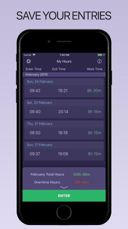 Shift Tracker: Work Hours Log