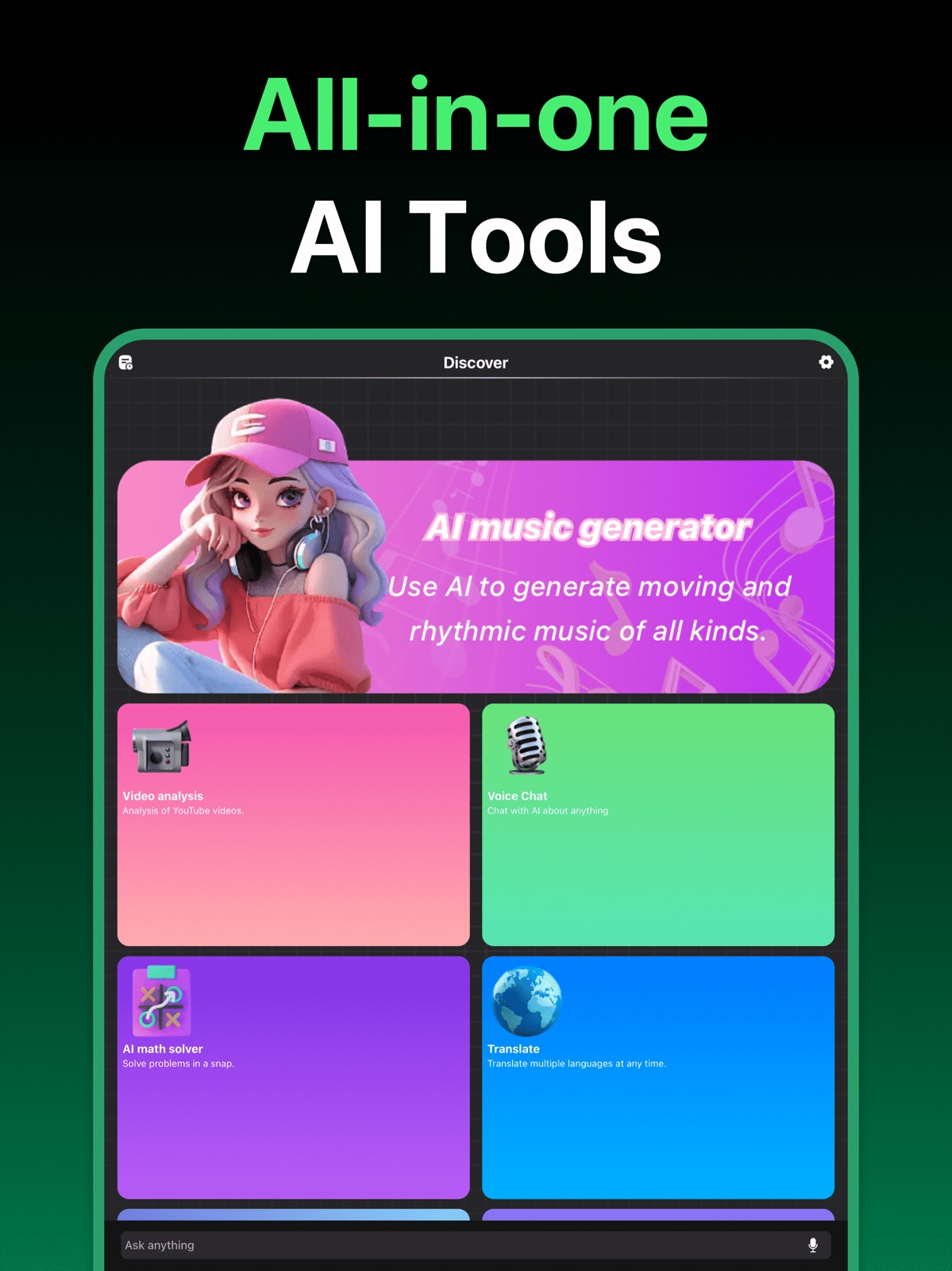 AI Chatbot - Ask AI Anything ipad screenshot 1