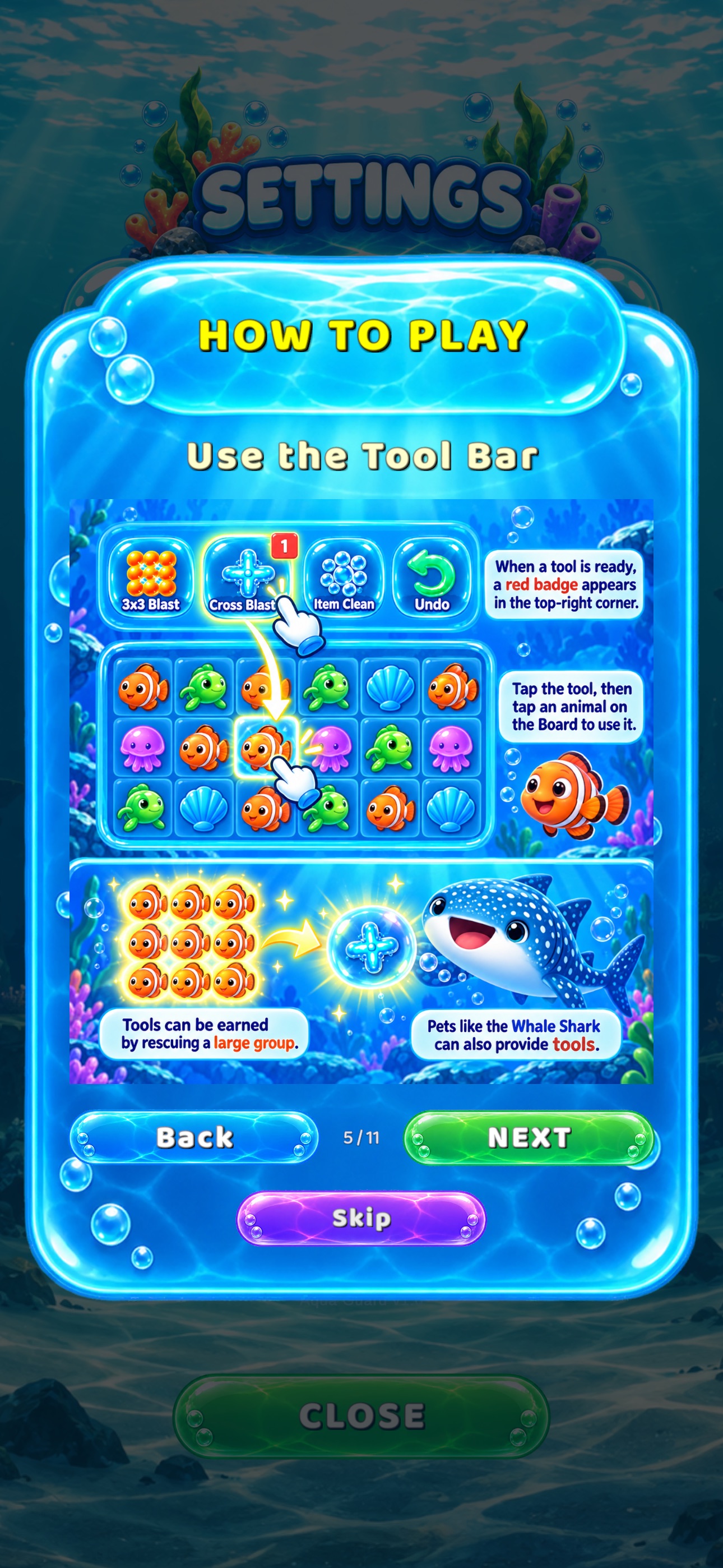 Screenshot 10 of Aqua Keeper: Match 3 Puzzle