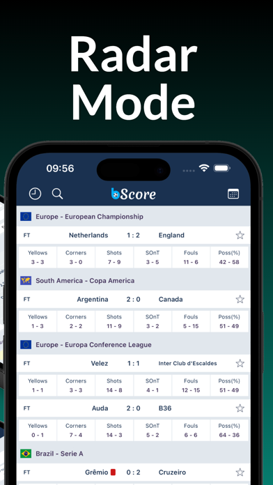 bScore - Live Sports Scores Screenshot