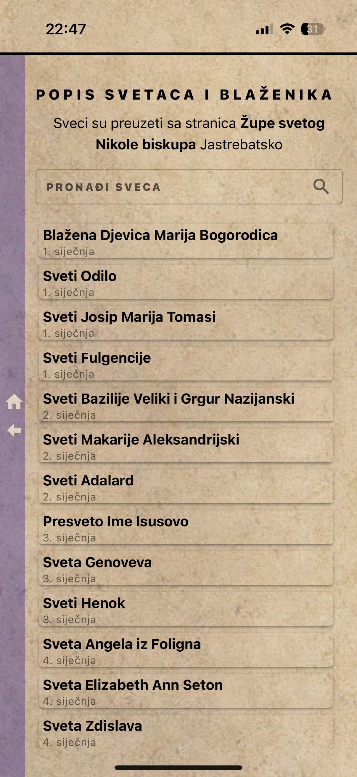 Molitvenik i kalendar