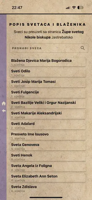 Molitvenik i kalendar screenshot 4
