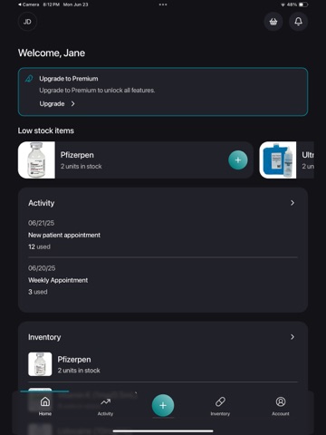 TidyNest Inventory iPad screenshot