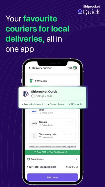 Shiprocket Quick Delivery App