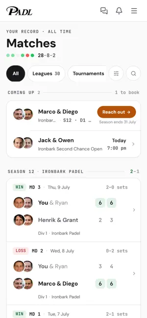 PADL: Compete, Coach, Connect screenshot 3