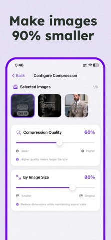 Compress Photos App screenshot