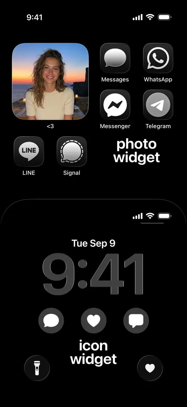 #2. heart: Couple & Photo Widget (iOS) Göre: nonzerosumness