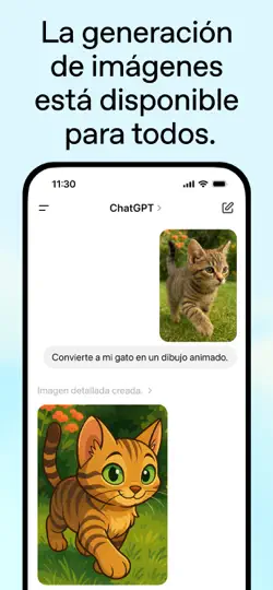 Captura de pantalla de ChatGPT en iPhone 1