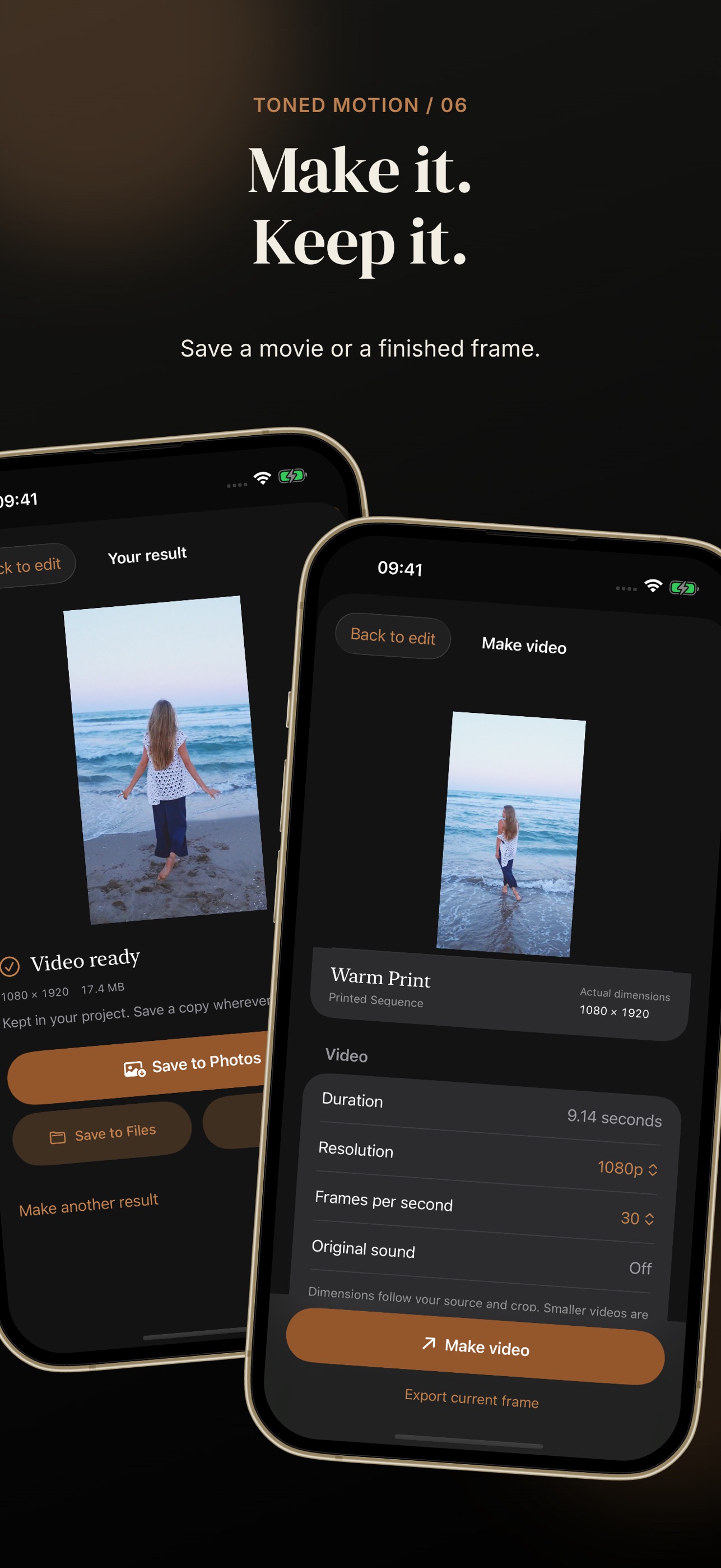 Screenshot 6 of Toned Motion: Video Filters