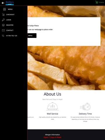 Sullys Plaice Hayle iPad screenshot